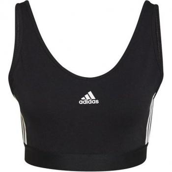 Camiseta Adidas 3 Bandas Crop Mujer