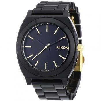 Reloj Nixon The Time Teller Acetato Negro 10 ATM Mujer