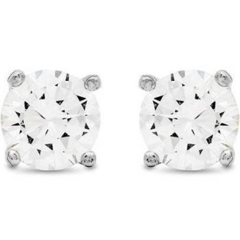 Pendientes Luxenter Básico Essential de Plata de Ley 925 con Baño de Rodio y Circonita Brillante