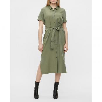 Vestido camisero midi de manga corta Tilda Isabella