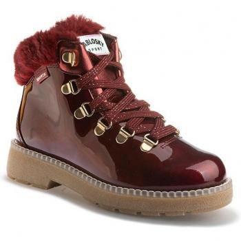 Botas de niña Pablosky de piel roja con cordones 415968
