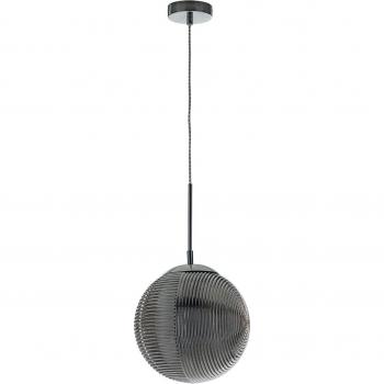Lámpara colgante Round blanca 1 bombilla 166cm Eco-Light Greenwich vidrio cromo