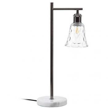 Lámpara de mesa Blanco Gris Plateado Metal Cristal Mármol Hierro 220 V 20 x 16 x 54 cm
