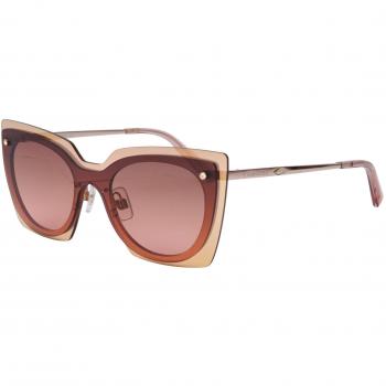 Swarovski Oval Pink-Metallic Sunglasses, Women's Acetate, Oval Shape, Nude Color, One Size