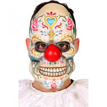 Máscara de Payaso del Día de los Muertos para adultos Atosa
