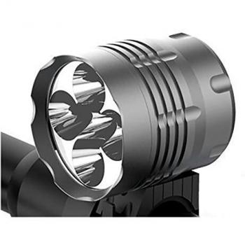 Tobole Faro Delantero 8000LM 5X LED CREE XM-L T6 para Bici Bicicleta MTB con Pack de Batería Recargable