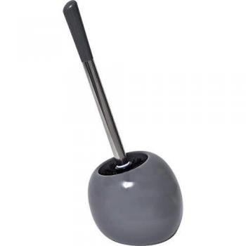 EVIDECO Cepillo de inodoro de pie y soporte para baño, color gris