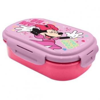 Kids Euroswan Sandwichera Minnie Mouse Con Cubierto