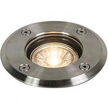 Foco de suelo acero 11cm IP67 - Redondo Básico