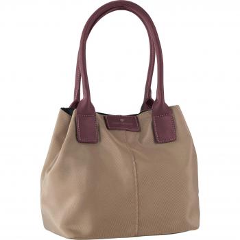 Tom Tailor Acc MIRI Shopper klein, beige 10726 20 - Bolso de asas de nailon para mujer, color beige, talla 23x23x12 cm