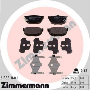 Pastillas de freno ZIMMERMANN 21553.140.1