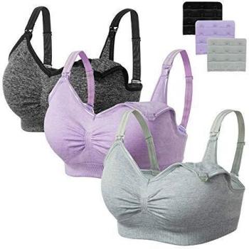HBselect Sostén De Lactancia Sin Costuras Multicolor,Sujetador de Maternidad,Sujetadores para Premamá