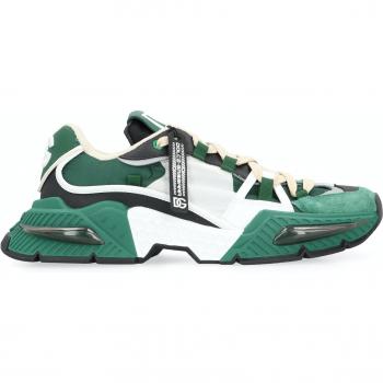 Dolce & Gabbana Men's Airmaster Low-Top Sneakers in Green, Size 40, CS1984AK010 Color 8B612, Multicolor, Size: 7 US