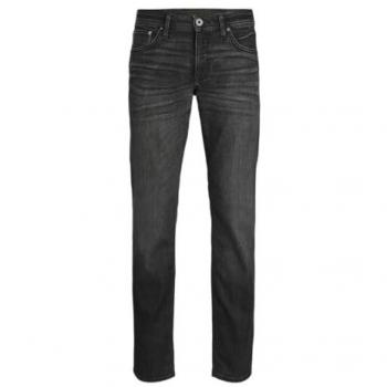 Jack & Jones Regular-Fit Black Denim Jeans for Men - Model JJICLARK JJORIGINAL JOS 578, Size 33/32