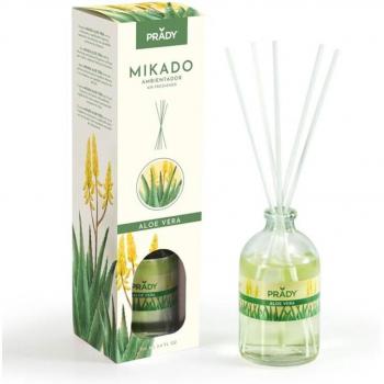 Ambientador Mikado Aromas Florales Prady - Frasco Cristal 100ml - Varitas Difusoras