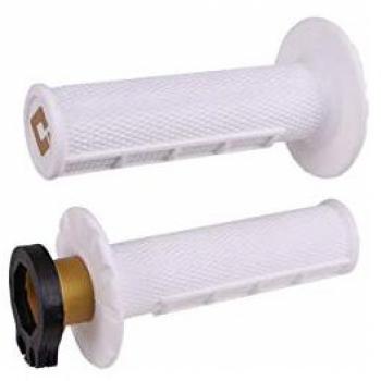 Puños ODI MX V2 Lock-On Half-Waffle Pro Soft Blancos