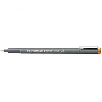 Bolígrafo fieltro Staedtler Pigment Liner 308 punta calibrée 0,5 mm naranja