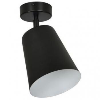 Foco Colgante Prism, Acero con Recubrimiento de Polvo, Negro y Blanco, 15x30x15 cm