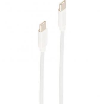 Cable de datos y carga SHIVERPEAKS BASIC-S, USB-C a USB-C, 2,0 m blanco