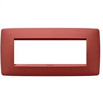 Placa Gewiss One 6P Rubí (GW16106VR)