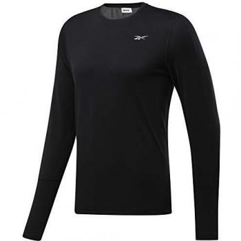 Reebok Re LS tee Camiseta, Hombre, Negro, XL