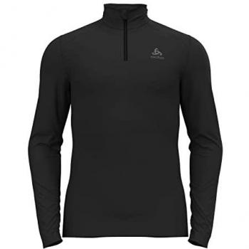 Camiseta Interior Odlo Fundamen de Manga Larga para Hombre en Color Negro, Talla XL