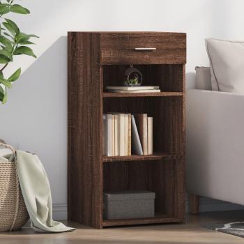 Armario Aparador de Madera Multicapa en Color Roble Marrón, Dimensiones 45x42,5x93 cm