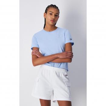 Camiseta de Manga Corta Champion Crewneck para Mujer en Color Azul
