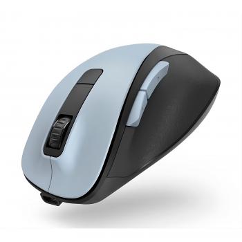 Hama MW-500 - Ratón óptico inalámbrico recargable para ordenador con 6 teclas y 1600 DPI