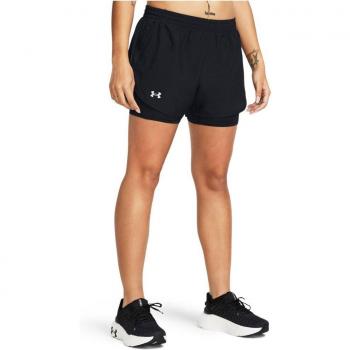 Under Armour Women's Fly By 2-in-1 Running Shorts - Black