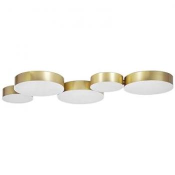 Lámpara de techo moderna dorada LED 5 luces Luga decoración glamour