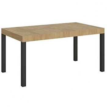 Mesa Extensible 90x160/264 cm Everyday Roble Natural Estructura Antracita