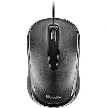 NGS Easy Delta Wired Optical Mouse USB 1200DPI Black Ambidextrous