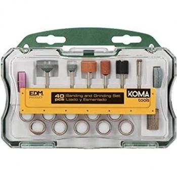 SET 40 ACCESORIOS KOMA TOOLS PARA MINI HERRAMIENTA MULTIUSOS ROTATIVA REF: 08709 EDM