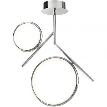 Plafón LED integrado Olimpia Cromo Pulido 65 cm