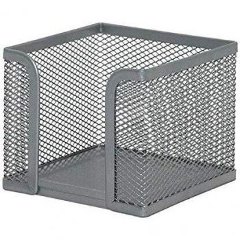 Q-Connect Metallic Paper Note Holder Mesh Silver 95x95x80 mm