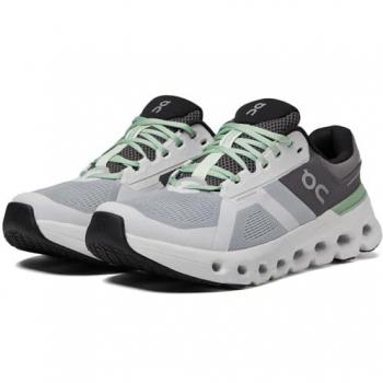 Zapatillas de running On Cloudrunner 2 hombre color blanco glaciar verde, talla 44.5