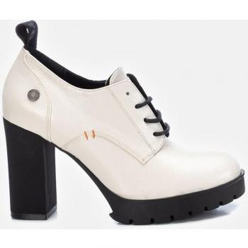 Refresh - Zapatos de cordones de mujer negros con tacón de 9 cm