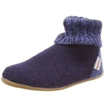 Giesswein Wildpoldsried - zuecos de lana niños, Azul - azul, 35