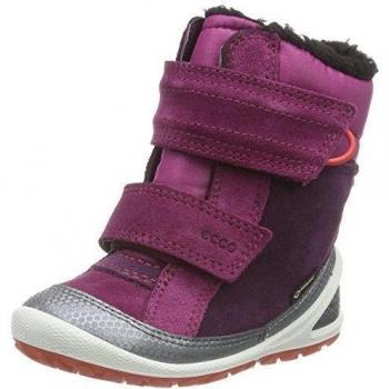 Ecco BIOM LITE INFANTS BOOT - Zapatos primeros pasos de cuero para niña, color Violeta, talla 19