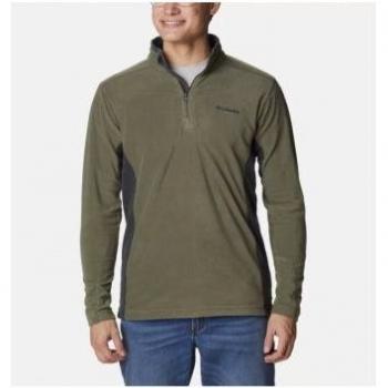 Forro polar Columbia Klamath Range II Half Zip verde bosque para hombre - XS