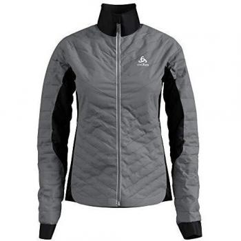 Odlo Jacket Insulated Cocoon N-THERMIC Light Chaqueta, Mujer, Silver Grey-Black, Large