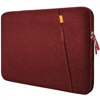 JETech Funda Portátil Compatible 13,3 Notebook Tableta iPad Tab, Maletín de Bolsa Impermeable, Sleeve Compatible Macbook Air/Pro, MacBook Pro de 13, 12.3 Surface Pro, Surface Laptop, Rojo