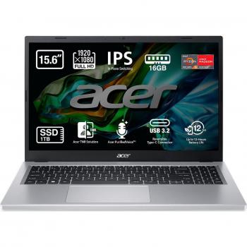 Portátil Acer Aspire 3, Ryzen 5, 16GB, 1TB SSD, 15.6', FreeDOS / Sin Sistema Operativo