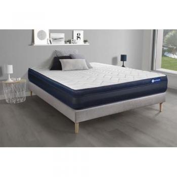 Kit de Cama Actimemo Tech 135x190cm - Colchón de Espuma Viscoelástica Muy Firme - Grosor: 24cm