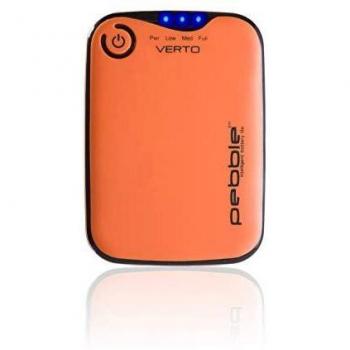 Veho Pebble Verto - Banco de energía portátil para teléfonos inteligentes - iPhone, Android y otros dispositivos portátiles USB, color naranja