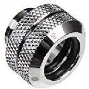Bitspower Silver Shining Enhance Multi-Link Adapter G1/4 for OD 12MM - Straight Connection