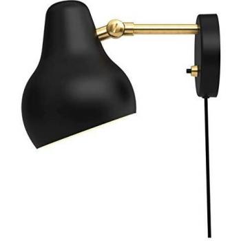 Aplique LED de diseño Louis Poulsen VL38, color negro