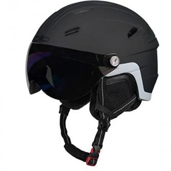 Casco CMP WJ-2 Negro Infantil con Lente Espejada Azul - XS