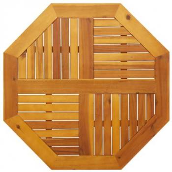 vidaXL Table Top 80x80x2.2 cm Octagonal Solid Wood Acacia